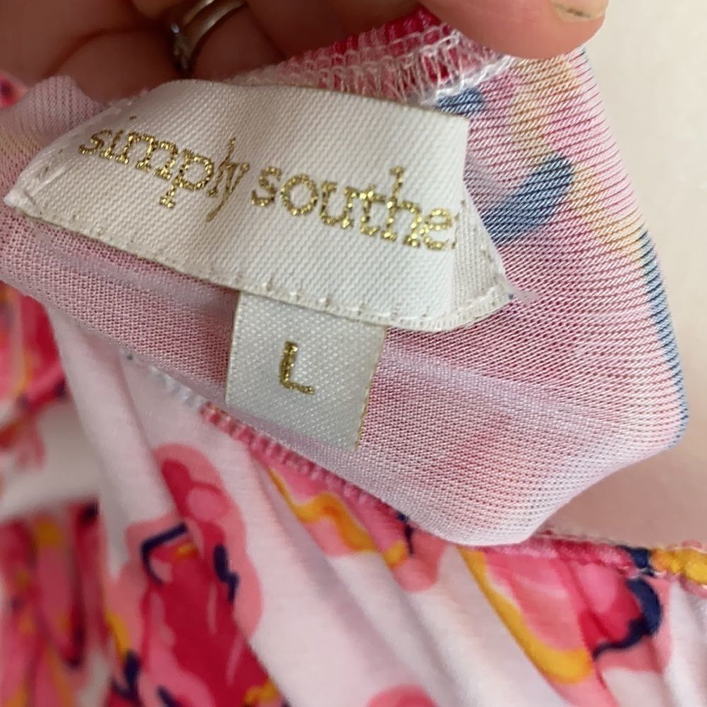 Simply Southern | Sarasota Floral Tassel Dress | L - Picture 6 of 7